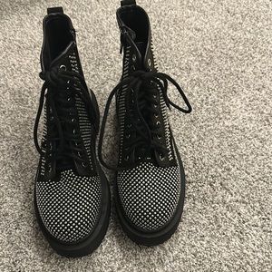 Studded combat boots!!!